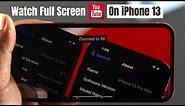 Fixed: YouTube Video Won't Go Full Screen on iPhone 13 Pro Max / Mini [iOS 15]