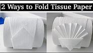 How to Fold Toilet Paper Like a Hotel || Fancy and Unique