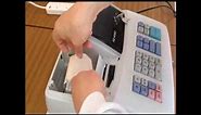 Sharp XE-A102 Cash Register: How to install a paper roll?