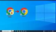how to add Chrome icon on desktop and Remove chrome user profile icon from desktop - laptop and PC