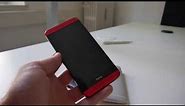 HTC One Glamour Red Hands On & Comparison
