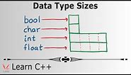 Learn Programming with C++ - Data Type Sizes