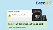 How to Remove Write Protection from SD Card and Format It