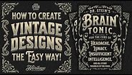 How to Create Vintage Designs the EASY Way!