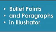 How to Make Bullet Points in Illustrator