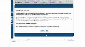 IRS Data Retrieval Tool - 2014-2015 FAFSA