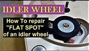 DIY How To Repair Turntable Idler Wheel "Flat Spot"