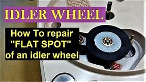 DIY How To Repair Turntable Idler Wheel "Flat Spot"