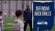 How to Play Defensive Back | Seahawks Flag Football Instructional Drills