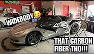 C6 Corvette: Carbon fiber widebody kit installed