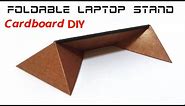 How to make Foldable Laptop Stand (light and portable) with Cardboard.