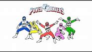 How to Draw the Power Rangers