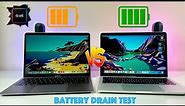BATTERY DRAIN TEST | 2020 M1 MacBook Air vs. 2020 M1 13-Inch MacBook Pro