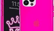 Velvet Caviar Compatible with Neon iPhone 13 Pro Max Case Hot Pink [8ft Drop Tested] Cute Protective Clear Cases for Women