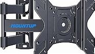 MOUNTUP UL Listed TV Monitor Wall Mount Swivel and Tilt for Most 14-42 Inch LED LCD Flat Curved TVs, Full Motion TV Wall Mount TV Bracket with Articulating Arm, Max VESA 200x200mm up to 33lbs, MU0029