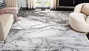 SAFAVIEH Craft Collection Area Rug - 9' x 12', Grey & Silver, Modern Abstract Design, Non-Shedding & Easy Care, Ideal for High Traffic Areas in Living Room, Bedroom (CFT877G)