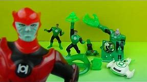 2012 McDONALD'S GREEN LANTERN HAPPY MEAL SET OF 8 TOYS VIDEO REVIEW