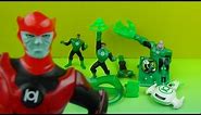 2012 McDONALD'S GREEN LANTERN HAPPY MEAL SET OF 8 TOYS VIDEO REVIEW