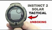 Garmin Instinct 2 Solar Tactical Coyote Tan Unboxing 4K (010-02627-04)