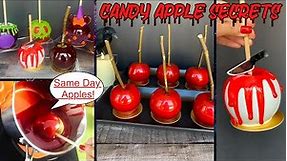 How to make your Candy Apples LAST FOR 1 WEEK | Same Day Apple Method | Halloween Party Treats 2022