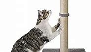 Qucey 32 Inches Tall Cat Scratching Post, Cat Scratch Post Tree Kitten Scratcher with Sisal Rope, Scratching Post for Indoor Cats with Hanging Ball