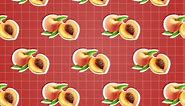 Peach Fruit Background Animation