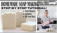 The Basics of Cold Process Soap Making ~ Homemade Soap ~ DIY Soap Rack ~ Natural Handmade Soap