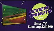 Smart TV Samsung 32" HD 32J4290 - Análise | REVIEW EM 1 MINUTO - ZOOM