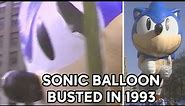 Sonic the Hedgehog balloon busted at 1993 Macy's Thanksgiving Day Parade