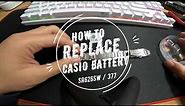 How to Replace Casio Battery (SR626SW)