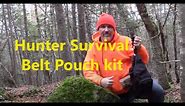HUNTER Or DAY HIKE Survival Belt Pouch Kit