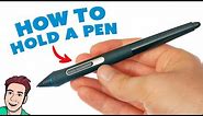 How to Hold a Drawing Tablet Pen