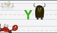 Write the letter Y | Alphabet Writing lesson for children | The Singing Walrus