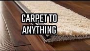 Transitioning carpet to any floor with zbar