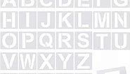 36 Pcs Large Alphabet Letter Stencils and Number Stencils,Reusable Letter Stencils for Painting on Wood Wall Fabric Rock Chalkboard Glass (8 Inches)