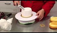 Base-ice and Fill a 5-inch Cake layer