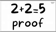 2+2=5 Proof | Breaking the rules of mathematics | How? | Fun of math | StudyUp Math