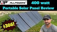 AllPowers 400 watt portable solar panel review