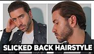 The Perfect Slicked Back Hairstyle Tutorial | Men's Hair 2021