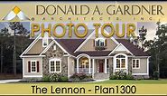 One-story house plan with an elegant cottage façade and an open floor plan | The Lennon