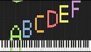 Play the Alphabet with the Piano (Synthesia)