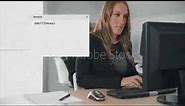 woman pretending to work meme