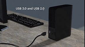 WD 18TB Elements Desktop External Hard Drive - USB 3.0, Black