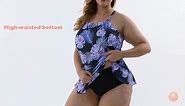 As Rose Rich plus size two piece swimsuits for women