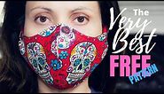 How to Sew the VERY BEST Fitted Fabric Face Mask with Filter Pocket and Nose Support [FREE PATTERNS]