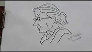 How To Make A Face Of Very Old Age Women | Step By Step For Beginners By N.S.Limaye'sArt