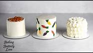 Three Carrot Cake Decorating Ideas