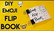 Diy Emoji flip book😎flip book without sticky notes|how to make flip book at home|handmade flip book