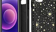 for iPhone 11 Protective Case 3 in 1 Designer Cosmic Stars Drop Tested Cute Cases for Women Girls Shockproof Protection Rugged Heavy Duty Phone Cover for iPhone 11