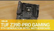 TUF Z390 PRO GAMING 9th Gen Intel Motherboard Overview